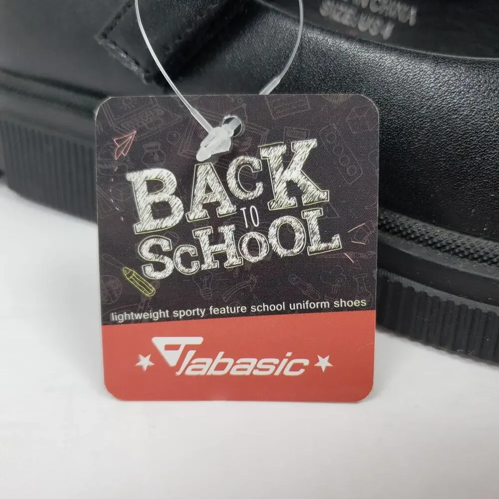 Jabasic Back To School Girls Size 4Y Black Uniform Chunky Mary Jane Shoes